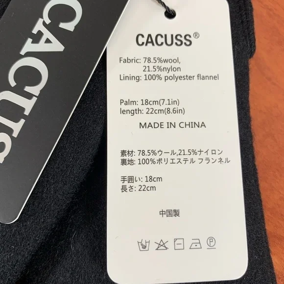 Caucus Women's Winter Wool Knit Warm Touchscreen Gloves Texting Finger Tips - M - Picture 6 of 6